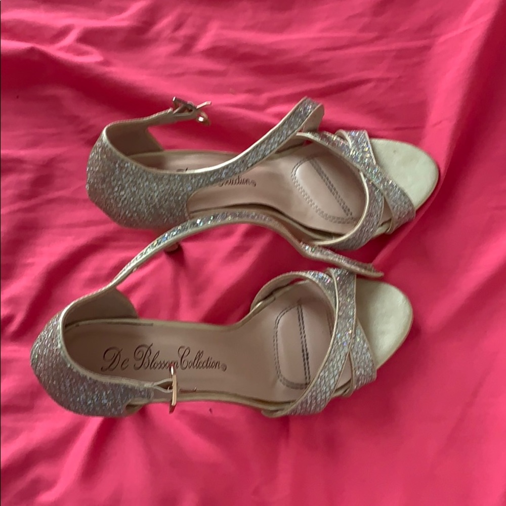 DeBlossom Collection Gold Heels